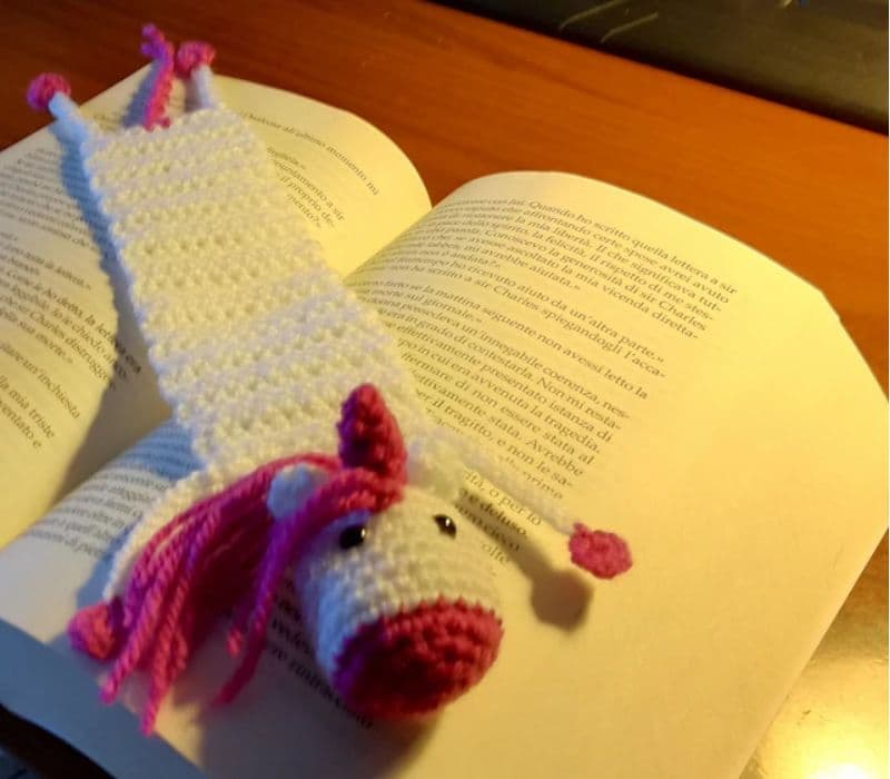 Amigurumi Unicorn Crochet Bookmark Pattern 