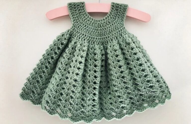 Easy Crochet Baby Dress - The World Crochet