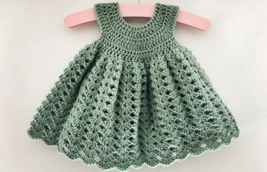 Crochet Baby Dress Madeline