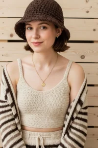 crochet bucket hat tutorial, easy crochet bucket hat pattern, beginner friendly crochet bucket hat, handmade crochet summer hat, free crochet bucket hat guide