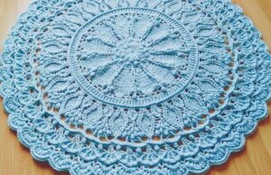 Crochet Home Rug Easy Pattern Mandala