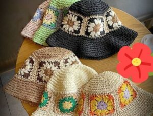 Crochet Sun Hat With Bow