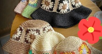 Crochet Sun Hat With Bow