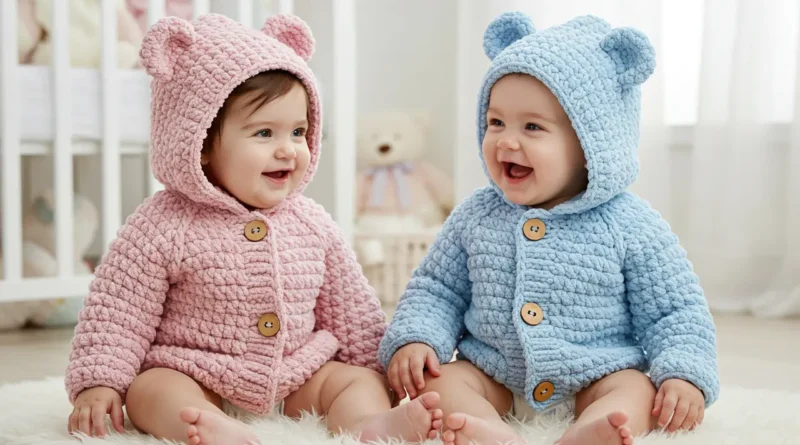 crochet baby sweater
