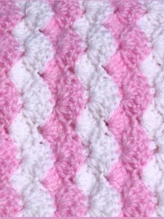 BABY BLANKET Crochet Using a Shell Stitch - The World Crochet