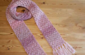 Crochet Scarf Comfy Cluster