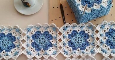 Crochet Granny Square Flower