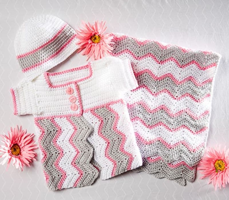 Crochet Chevron Blanket Everyday Baby