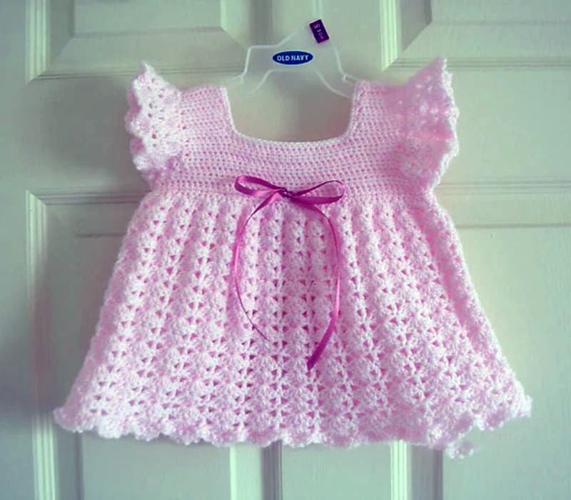 Pink Crochet Dress Pattern Easy - The World Crochet