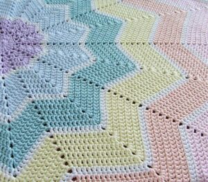 Rainbow Ripple Baby Blanket