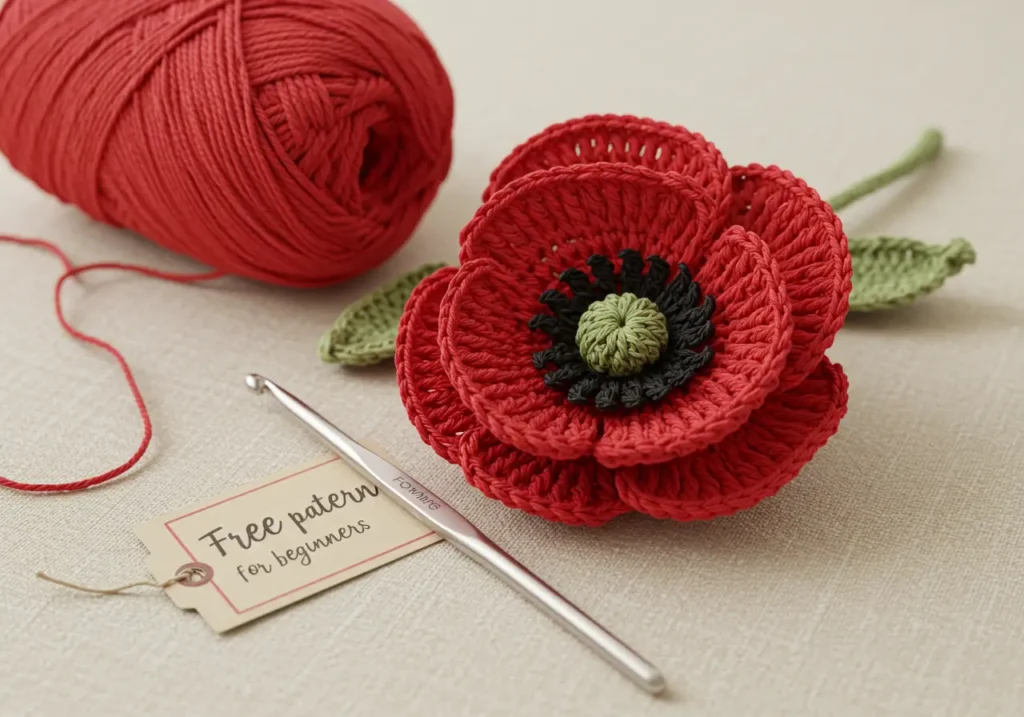 Crochet-Poppy-Pattern-Free