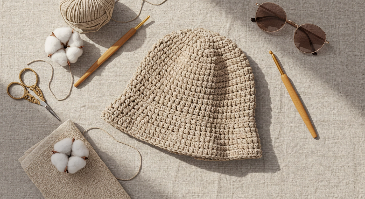 Lacy Crochet Bucket Hat Pattern