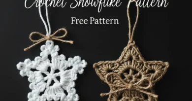 Crochet Snowflake Pattern – Free Tutorial