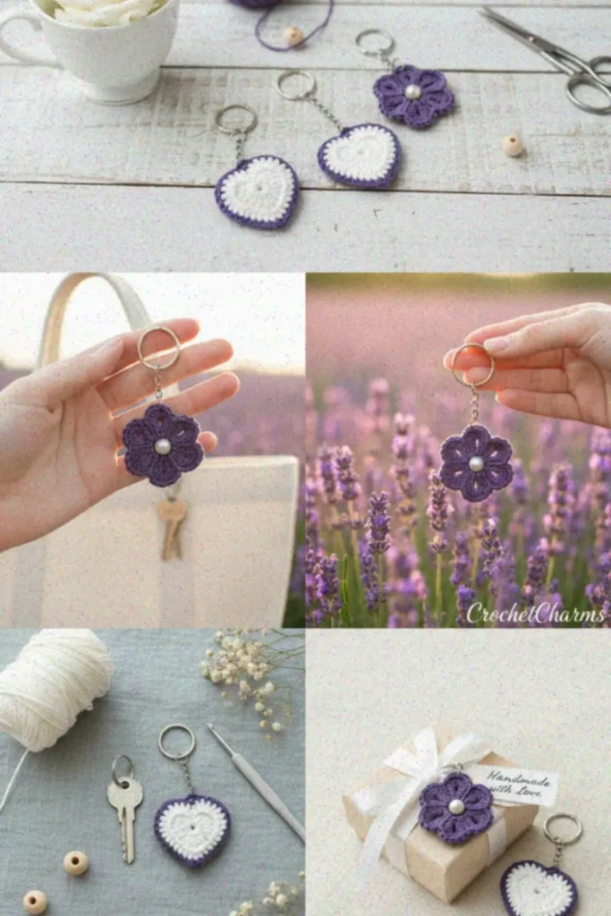 Crochet Heart Motif made in worsted weight yarn, flat heart applique with smooth edges and defined curves