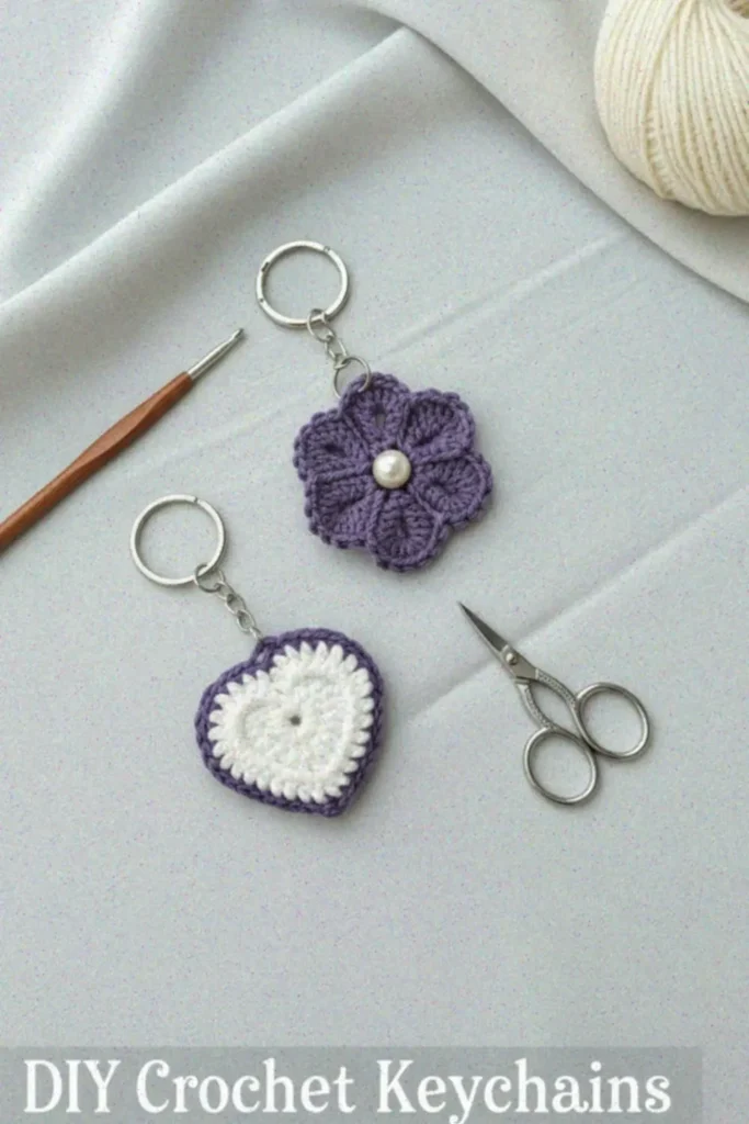 Crochet Heart Motif made in worsted weight yarn, flat heart applique with smooth edges and defined curves