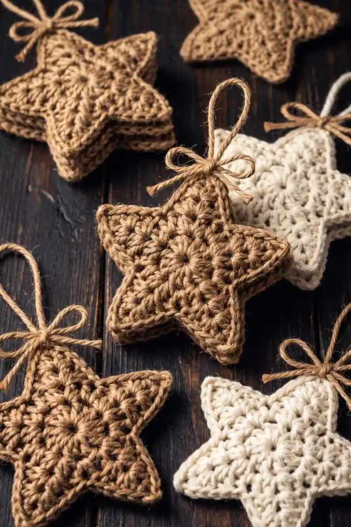 Charming Christmas Crochet Stars