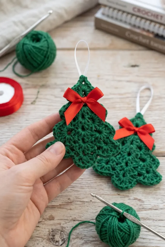 Crochet Christmas Tree Doily 1