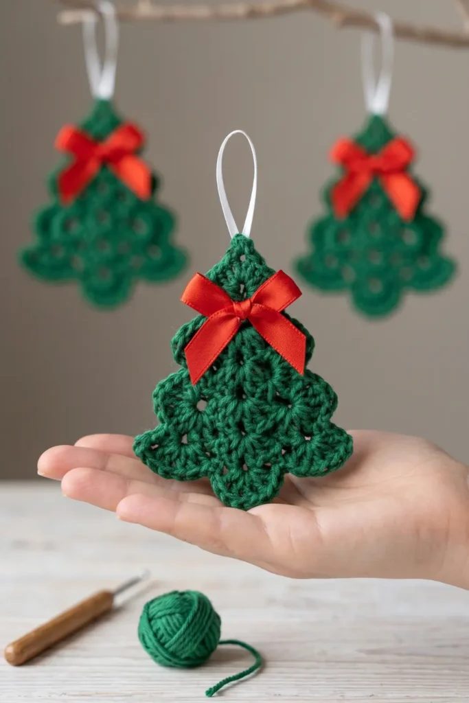 Crochet Christmas Tree Doily 1
