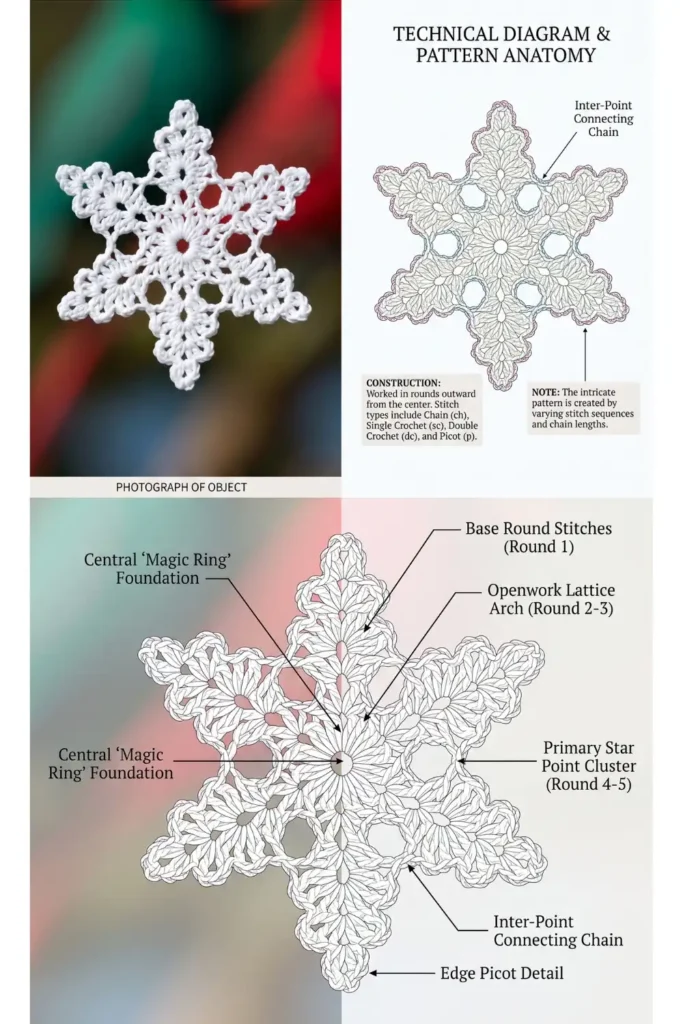 Crochet Snowflake Pattern