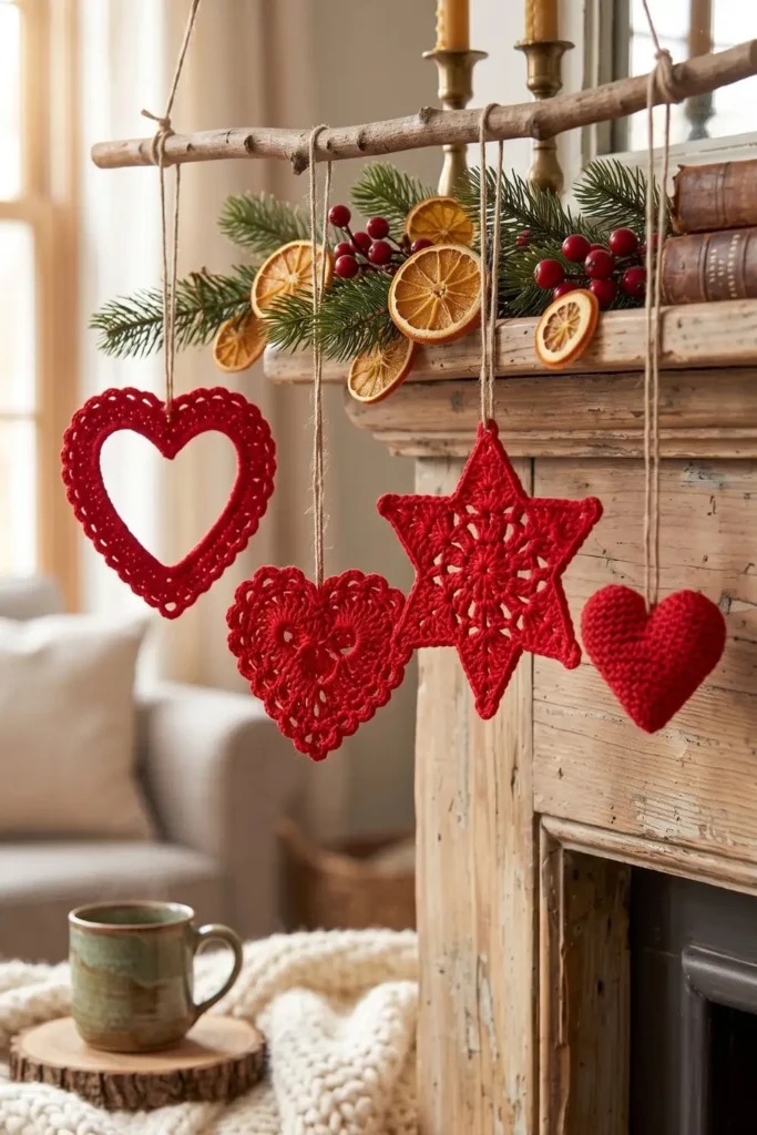 five-point lacy star ornament crochet pattern