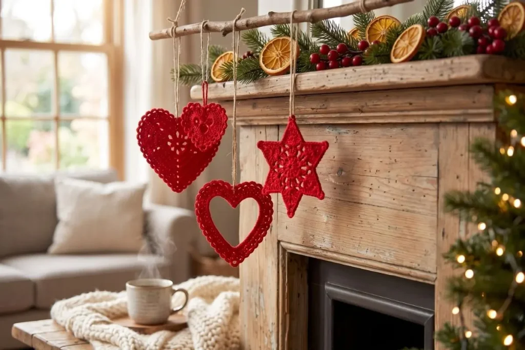 five-point lacy star ornament crochet pattern
