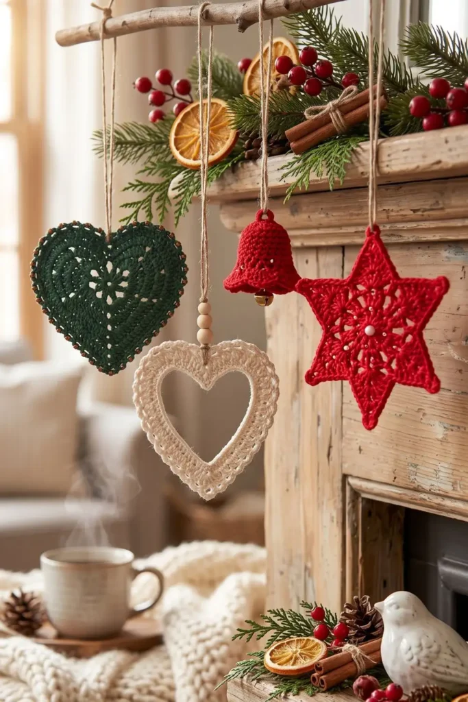 five-point lacy star ornament crochet pattern