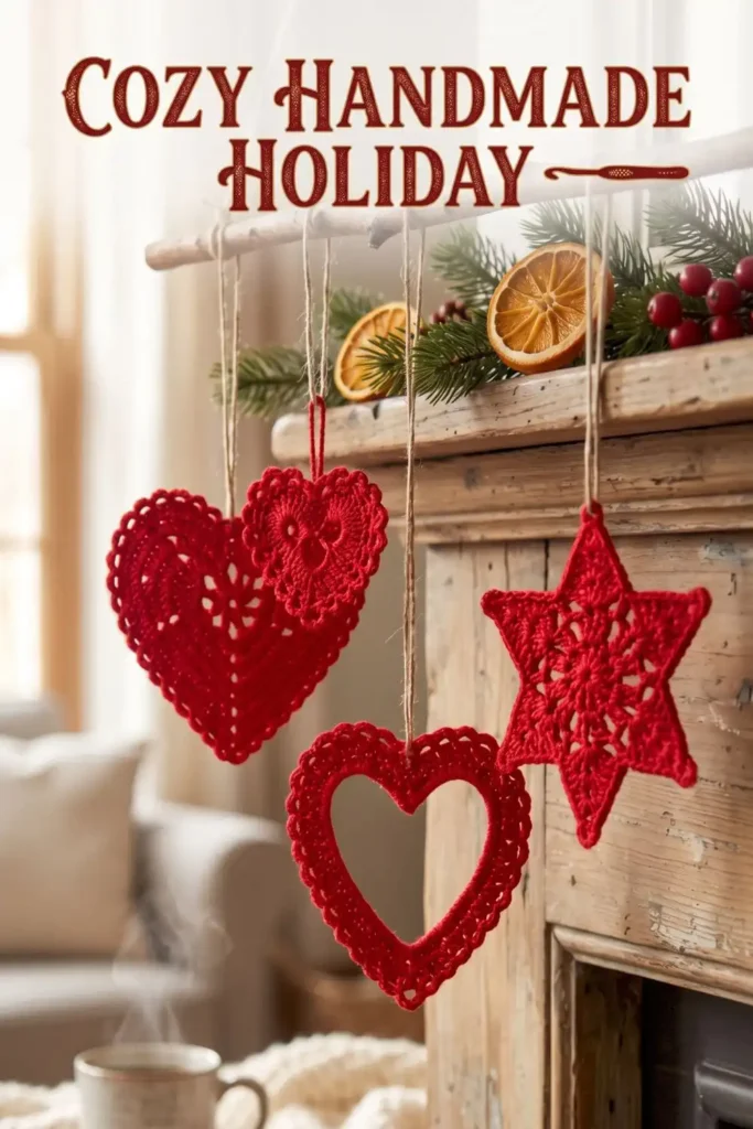 five-point lacy star ornament crochet pattern