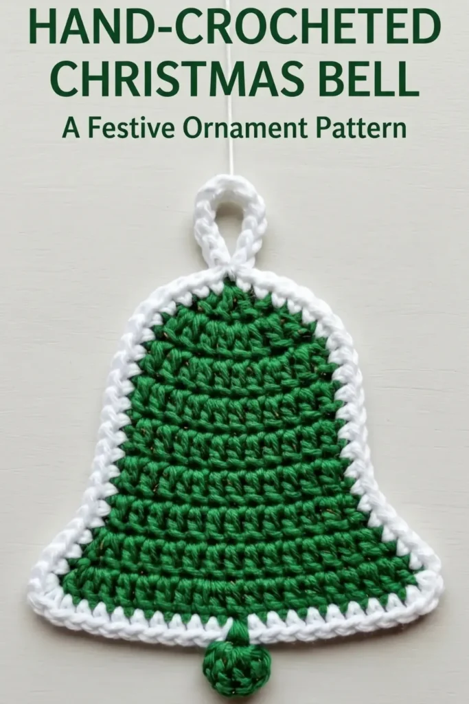 Flat Crochet Bell Ornament Pattern