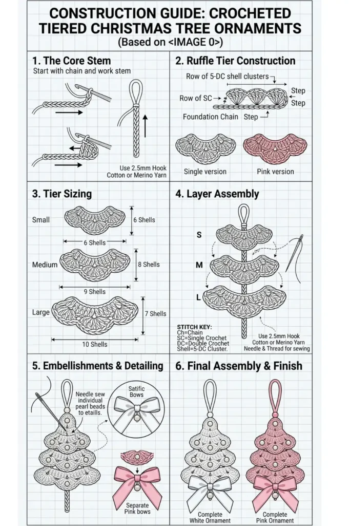 Scalloped Crochet Ornament